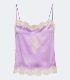 Avelaine lace-trimmed silk satin camisole at Mytheresa