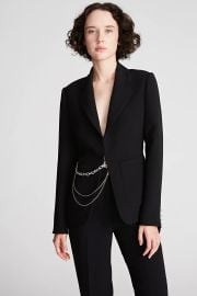 Avery Chain Blazer at Halston