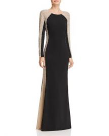 Avery G Beaded Color-Blocked Gown Women - Bloomingdale s at Bloomingdales