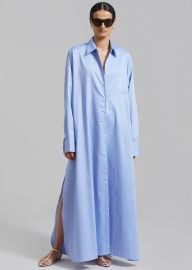 Avery Shirt Dress - Blue The Frankie Shop at The Frankie Shop