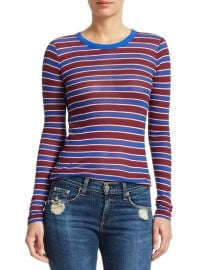 Avery Striped Cashmere-Blend Shirt at Saks Off Fifth