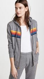 Aviator Nation 5 Stripe Zip Hoodie at Shopbop