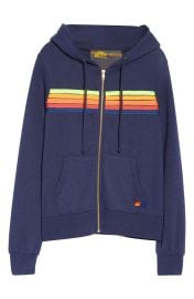 Aviator Nation 5-Stripe Zip Hoodie at Nordstrom