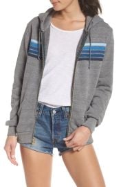 Aviator Nation 5-Stripe Zip Hoodie at Nordstrom