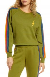 Aviator Nation Bolt Crop Sweatshirt   Nordstrom at Nordstrom