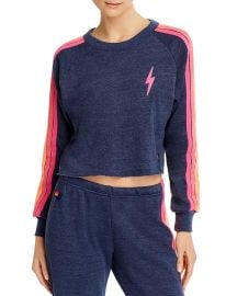 Aviator Nation Bolt Cropped Classic Crewneck at Bloomingdales