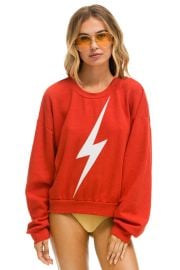 Aviator Nation Bolt Relaxed Crew Sweatshirt at Aviator Nation