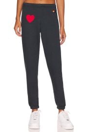 Aviator Nation Heart Applique Sweatpants at Revolve