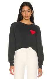 Aviator Nation Heart Applique Sweatshirt at Revolve