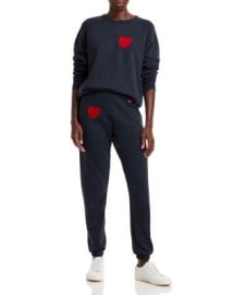 Aviator Nation Heart Appliqueacute Sweatshirt Heart Appliqueacute Sweatpants Bloomingdales at Bloomingdales