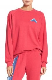 Aviator Nation Mountain Stripe Crewneck Sweatshirt at Nordstrom