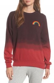 Aviator Nation Rainbow Fade Crewneck Sweatshirt   Nordstrom at Nordstrom