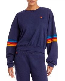 Aviator Nation Rainbow Stitch Sweatshirt at Bloomingdales