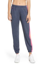 Aviator Nation Stripe Sweatpants in Heather Grey at Nordstrom