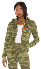 Aviator Nation Zip Hoodie in Camo from Revolve com at Revolve