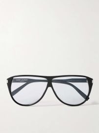 Aviator-style acetate sunglasses - black - One Size at Net a Porter