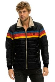 Aviatori Nation 4 Stripe Rainbow Sleeve Jacket at Aviator Nation