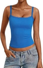 Avidlove Camisole Tops for Women Lace Trim Tank Top Y2k Square Neck Undershirts Going Out Summer 2026 Trendy Outfits at Amazon