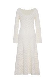 Avril Pointelle Dress in Cotton Cara Cara New York at Cara Cara