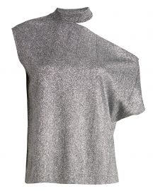 silver metallic t shirt