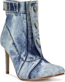 Azalea Wang Moriah Bootie in Denim at Nordstrom Rack