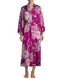 Aziome Floral-Print Long Robe at Bergdorf Goodman