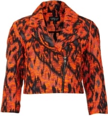 Aztec Biker Jacket at Topshop