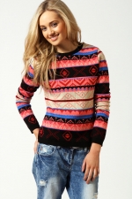 Aztec jumper at Boohoo at Boohoo