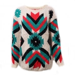 Aztec mohair sweater at eBay