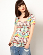 Aztec print tee by Eleven Paris at Asos