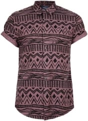 Aztec printed shirt at Topman