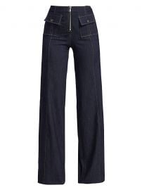 Azure High-Rise Wide-Leg Jeans at Saks Fifth Avenue