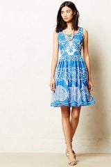 Azure Lace Dress at Anthropologie