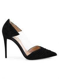 B-Drape Suede Point Toe Pumps by Valentino at Saks Off 5th