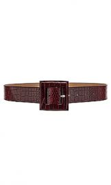 B-Low the Belt Annie Croco Belt in Burgundy from Revolve com at Revolve