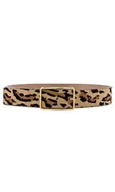 B-Low the Belt Milla Real Calf Hair Belt in Leopard Gold from Revolve com at Revolve