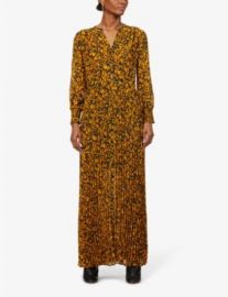 BA SH Lisi abstract graphic-print crepe maxi dress at Selfridges