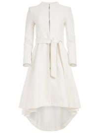 BAIN BELTED HIGH NECK COAT at Alice + Olivia