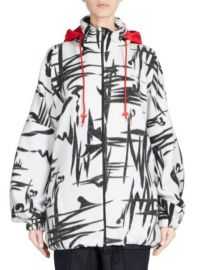 BALENCIAGA - ABSTRACT PRINT FLEECE JACKET at Saks Fifth Avenue