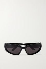 BALENCIAGA EYEWEAR Swift oval-frame acetate sunglasses NET-A-PORTER at Net a Porter