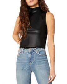 BB DAKOTA Faux Leather Bodysuit Women - Bloomingdale s at Bloomingdales