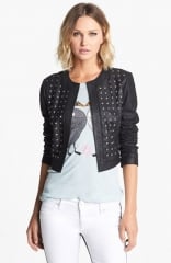 BB Dakota Blakely Studded Leather Jacket at Nordstrom