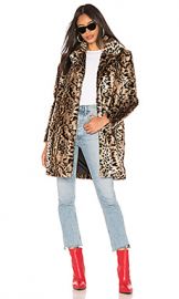 BB Dakota Bradshaw Faux Fur Coat in Brown from Revolve com at Revolve