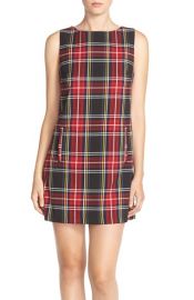 BB Dakota Harlow Woven Plaid Shift Dress at Nordstrom