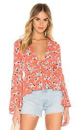 BB Dakota JACK by BB Dakota Blue Skies Top in Persimmon Red from Revolve com at Revolve