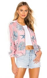 BB Dakota Palm Before A Storm Bomber Jacket in Pink Blossom from Revolve com at Revolve