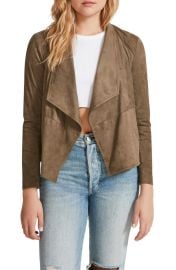 BB Dakota by Steve Madden BB Dakota Suede It Out Drape Front Faux Suede Jacket at Nordstrom