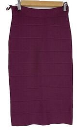 BCBG Maxazria Womenamp039s Burgundy Pencil Bandage Skirt Size XS eBay at eBay