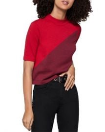 BCBGENERATION Color-Block Mock-Neck Top  Women - Bloomingdale s at Bloomingdales