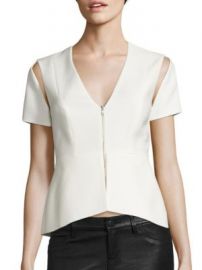 BCBGMAXAZRIA - Cutout Peplum Top at Saks Off 5th